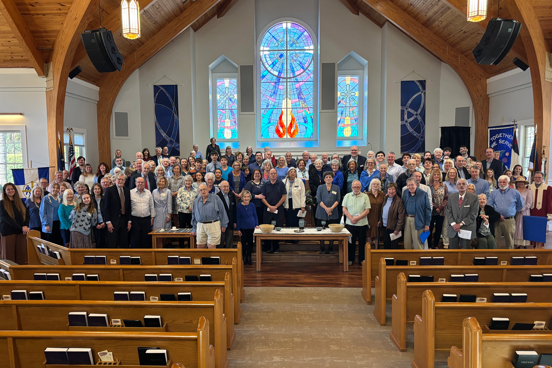 the choir of Sea Island Presbyterian Church